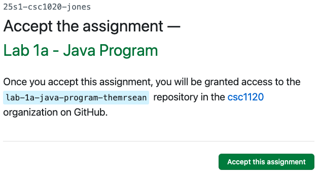 accept assignment